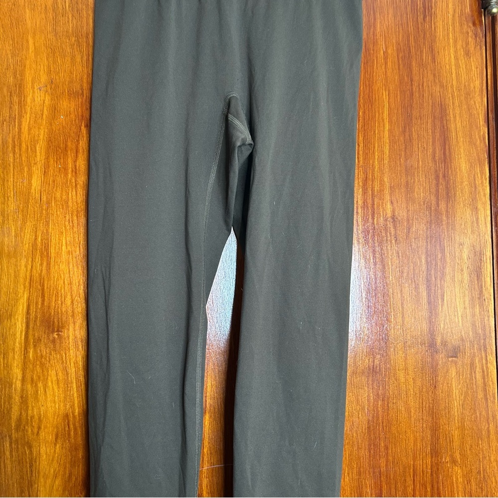 Lululemon Align Leggings Olive Green High Rise Crop Size 6 Sporty Stretch Pants - Picture 5 of 11